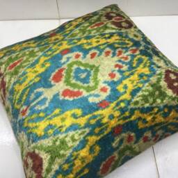 Velvet Pillow Cover 16x16 Handwoven Silk Cushion Decorative Pilow Modern Accent Pillows Home Decor Living - thumbnail 4