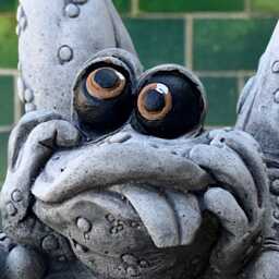 Frog With Tongue Out Statue Funny Frog Garden Sculpture Cement Toad Figurine Outdoor Decor Playful Animal Ornament Garden Amphibian - thumbnail 3