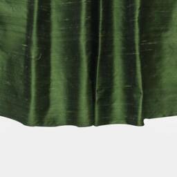 Moss Green Silk Dupioni Curtain Panels - Rod Pocket, Grommet, Box Pleat, Three Pinch Tab Top & Plain Ring Top - thumbnail 3