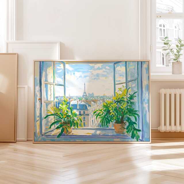 The Open Window, Henri Matisse - Paris Floral Wall Art, Botanical Summer Print, Vintage-style Poster, Plant Pot Art - image 1