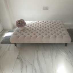 Handmade Chesterfield Deep Button Footstool - thumbnail 2