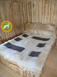 Handmade Wool Lizhnyk Blanket Boho Shaggy Rug, King Bed Coverlet