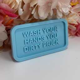 Wash Your Fcking Hands Soap Dish Tray - Funny Rude Gift Home Decor Unique Bathroom Accessory Housewarming New Holder - thumbnail 3
