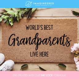 Grandparents Welcome Mat - World's Best Live Here Personalized Doormat Grandparent Gift Ideas For Christmas Family - thumbnail 1