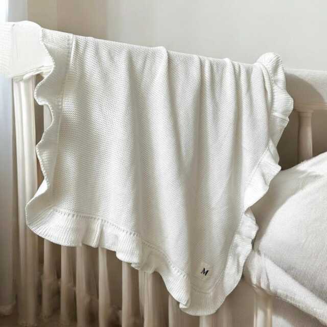 Wimborne Organic Cotton Baby Blanket Heirloom Newborn Gift - image 1