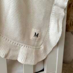 Wimborne Organic Cotton Baby Blanket Heirloom Newborn Gift - thumbnail 3