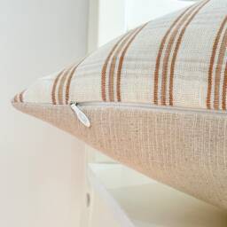 Brown Tribal Hemp Hand Woven Natural Dye Color Hmong Lumbar Pillow Cover - thumbnail 3