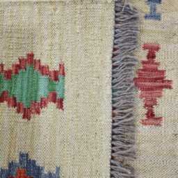 Heritage Tribal Runner, Handmade Artisan Afghan Turkish Scandinavian Navajo Bohemian Flatweave Wool Multicolour Kilim Runner Rug 197x60 cm - thumbnail 3