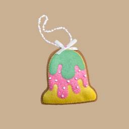 Christmas Felt Ornament, PDF Pattern, Tree Decoration, Bell Ornaments - thumbnail 2