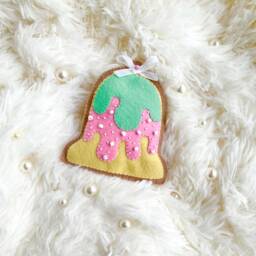 Christmas Felt Ornament, PDF Pattern, Tree Decoration, Bell Ornaments - thumbnail 3
