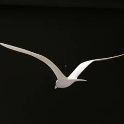 Seagull Mobile Outdoors By John Perry Upwing Soaring Style 14 Inch Wingspan Sculpture. Signed - thumbnail 2