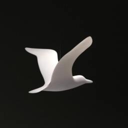 Seagull Mobile Outdoors By John Perry Upwing Soaring Style 14 Inch Wingspan Sculpture. Signed - thumbnail 3
