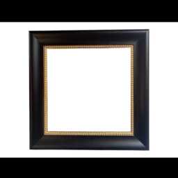 Distressed Black Picture Frame With Gold Bead Edge - thumbnail 2
