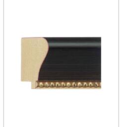 Distressed Black Picture Frame With Gold Bead Edge - thumbnail 3
