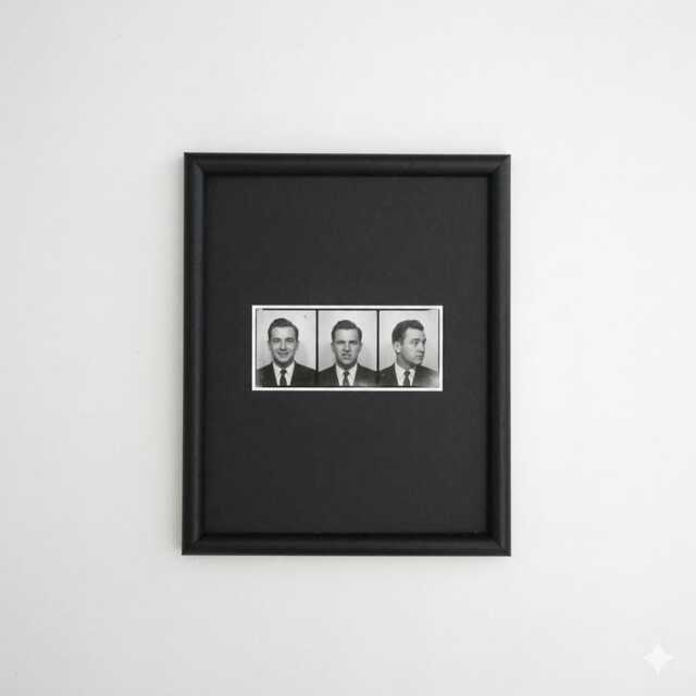 8x10 Open Grain Black Picture Frame Mat Opening Photobooth Strip Custom Size - image 1