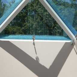Skylight, Rooflight, Lantern Retractable Curtain in 100% Cotton Muslin - thumbnail 4