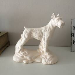 Home Decoration Handmade Ceramic Dog Figurines, Ready To Paint, Unique D??cor, Lover Gift, Customizable Art - thumbnail 1