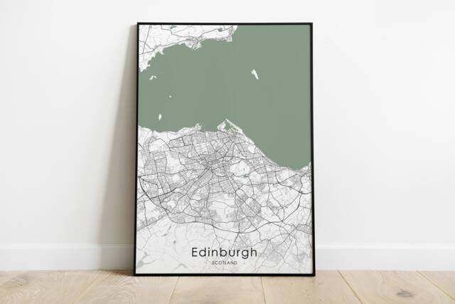 Edinburgh Print - Scotland Wall Art Travel Poster - image 1