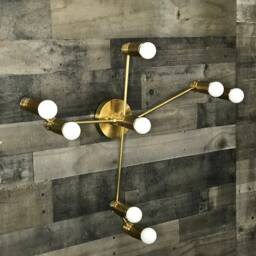 Aquila Constellation 8 Light Modern Industrial Vanity Mid Century Bathroom - thumbnail 2