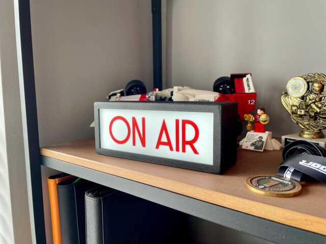 On Air Light Box - Desk Lamp, Usb Powered Led Sign, Gaming Streamer Light, Podcast Studio Decor, Home Office Sign - image 1