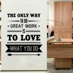 Great Work Wall Decal - Motivational Office Art Vinyl Sticker For Creative Spaces - thumbnail 2