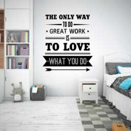 Great Work Wall Decal - Motivational Office Art Vinyl Sticker For Creative Spaces - thumbnail 1