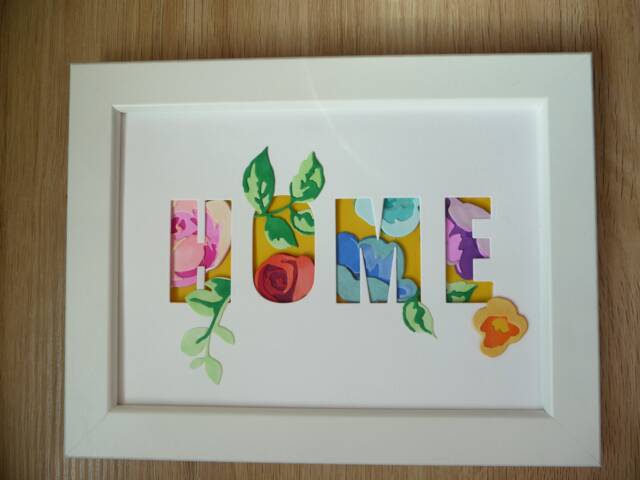Home Floral 3D Paper Roses Framed Artwork, Home Decor, Housewarming Gift - image 1