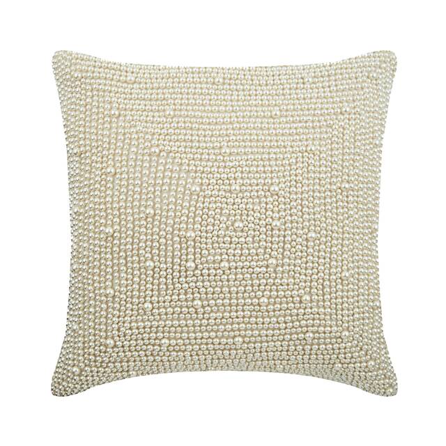 "Designer Ivory Throw Pillow 16""x16" - image 1