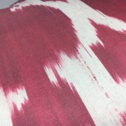 Silk Ikat Pillow Cover - 24x24, Handwoven Decorative Cushion - thumbnail 4