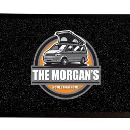 Personalised Campervan Door Mat Pop Top Orange In-Door 60 X 40 cm V101 - thumbnail 3