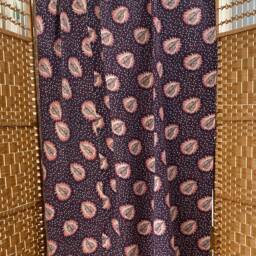 Sale Kantha Throw - Red & Beige On Black. Reverse Multicoloured. Unique/One Of A Kind/Vintage/Boho - thumbnail 2