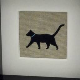 Walking Black Cat Desk Top Picture, Wall Art, Purrfect By Sophie Allport - thumbnail 2