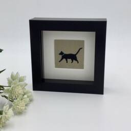Walking Black Cat Desk Top Picture, Wall Art, Purrfect By Sophie Allport - thumbnail 3
