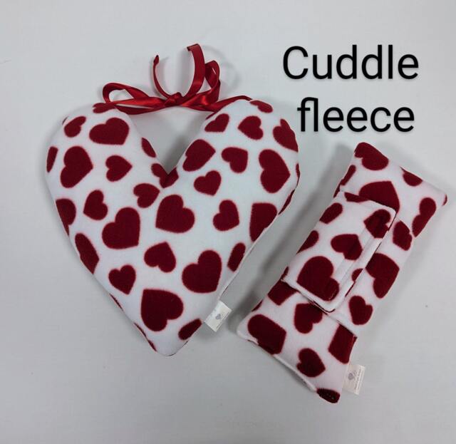 Soft Cuddle Red & White Heart Pillow Mastectomy + Seatbelt Surgery Chest Recovery Breast Cancer Cushion - image 1