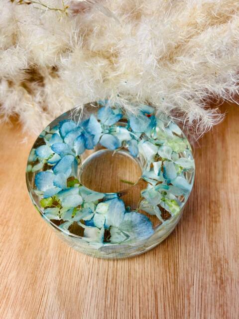 Funeral Flower Preservation Light Holder/Resin Tea Wedding Memorial Flowers - image 1