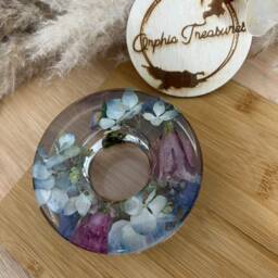 Funeral Flower Preservation Light Holder/Resin Tea Wedding Memorial Flowers - thumbnail 2