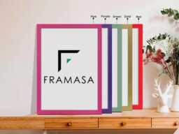 A1, A2, A3, A4, A5, Modern Rainbow Colors Photo Frame Black White Green Red Picture Frames Wall Art Home Decor Best Friend Gifts - thumbnail 1