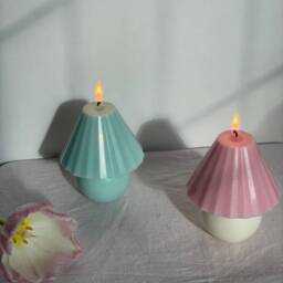 Lamp Shaped Soy Wax Candle - Handmade Sculptural Modern Home Decor Mother's Day Gift Novelty - thumbnail 2