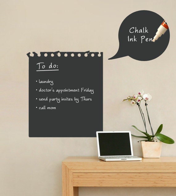 "Chalkboard Memo Wall Decal 20"" X 23" - image 1
