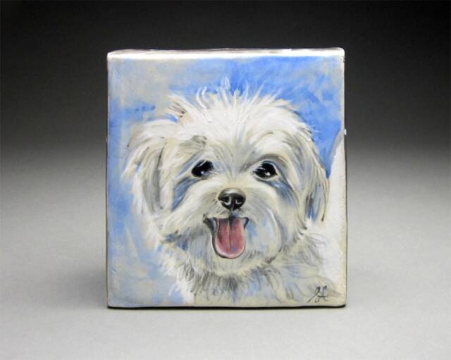Custom Dog Painting, Pet Portrait Artist, Dog Cat Maltese Cube Can Ship Now, Wall Art, Custom Animal Portraits, Portraits - image 1