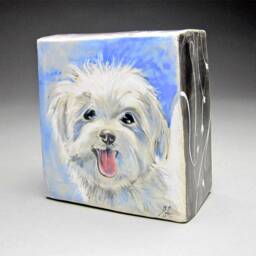 Custom Dog Painting, Pet Portrait Artist, Dog Cat Maltese Cube Can Ship Now, Wall Art, Custom Animal Portraits, Portraits - thumbnail 3
