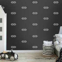 Tribal Arrow Wall Decals - Geometric Nursery Decor, Set Of 78 - thumbnail 3