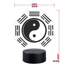 Personalised Yin Yang Led Night Light Custom Name Gift - thumbnail 2