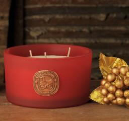Victorian Christmas Soy Candle, Ginger, Cinnamon & Clove, 3-Wick