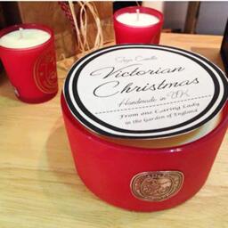 Victorian Christmas Soy Candle, Ginger, Cinnamon & Clove, 3-Wick - thumbnail 2