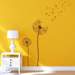 Dandelion Flower Stencils For Wall Art Diy Decor Just Like Wallpaper - thumbnail 2
