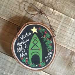 Surfing Christmas Ornament With Mele Kalikimaka - thumbnail 4