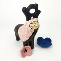 Ceramic Forest Spirit Sculpture, Fine Art Figurine, Home Decor - thumbnail 2