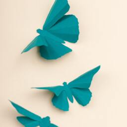 Butterfly Wall Stickers, Teal Butterflies, Unique Home Decor, Decorations, Apartment Decor - thumbnail 3