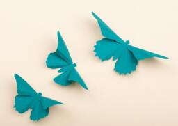 Butterfly Wall Stickers, Teal Butterflies, Unique Home Decor, Decorations, Apartment Decor